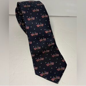 American Lifestyle Men’s Flag Patriotic Navy Necktie 58”